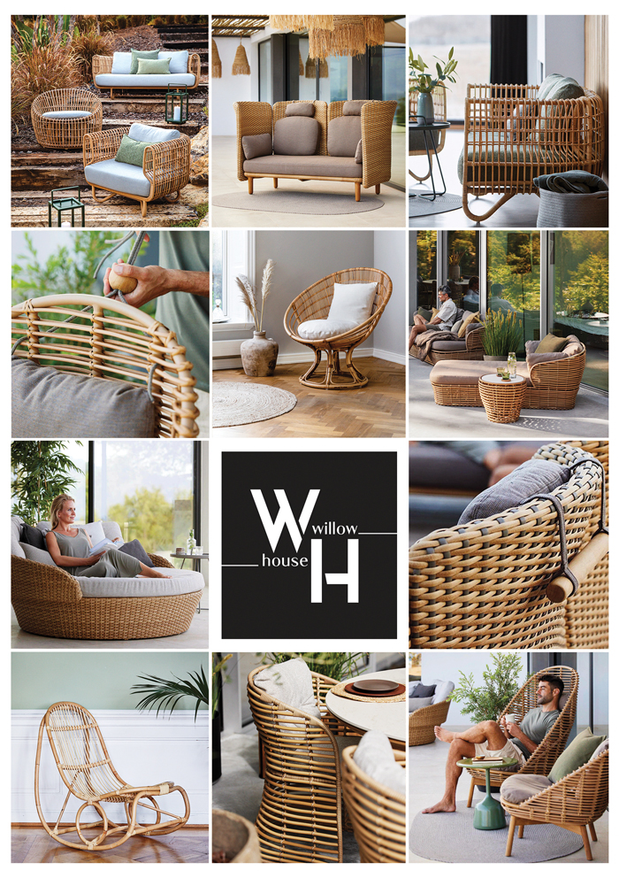 ulotka Willow House, różne małe obrazki na środku logo Willow House