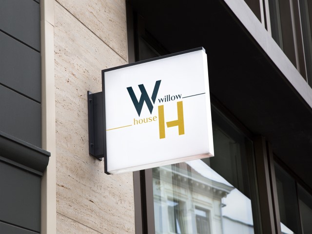 szyld sklepu z meblami premium Willow House